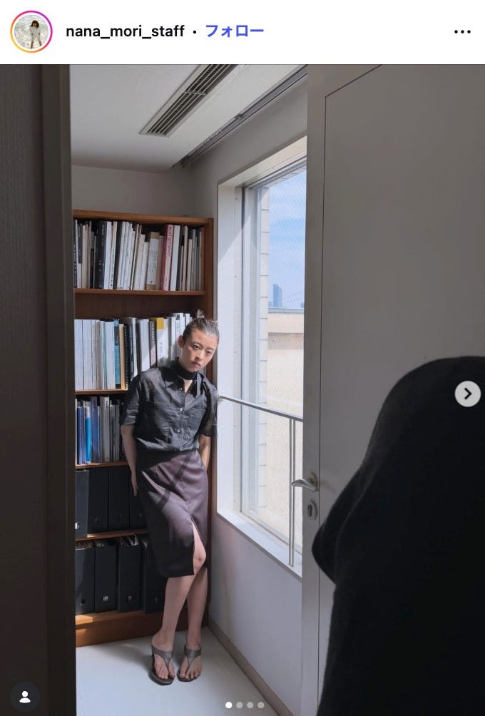 森七菜スタッフInstagramより