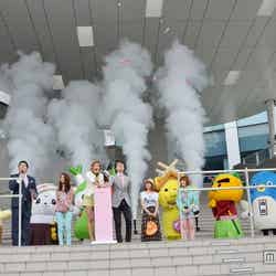 「ダイバーシティ東京 プラザ」開業2年目突入を祝したセレモニーの様子