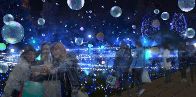 「しゃぼん玉イルミネーション」（イメージ）／画像提供：東京ミッドタウンマネジメント