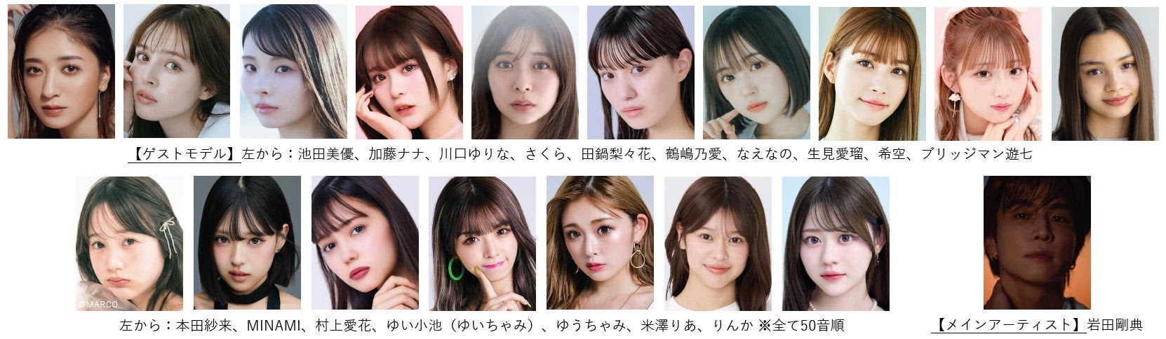 「TGC in あいち・なごや 2026」第1弾出演者（提供写真）