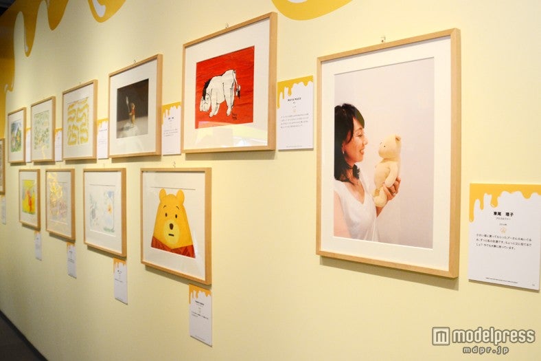 東尾理子の作品も展示／「くまのプーさん展 WINNIE THE POOH EXHIBITION」（C）Disney