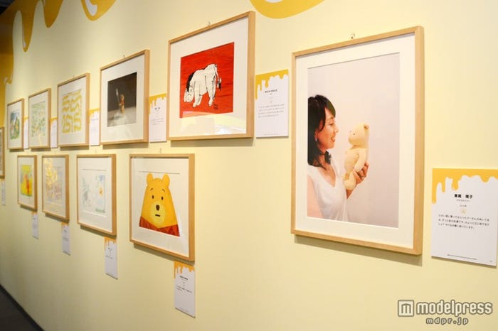 東尾理子の作品も展示/「くまのプーさん展 WINNIE THE POOH EXHIBITION」(C)Disney