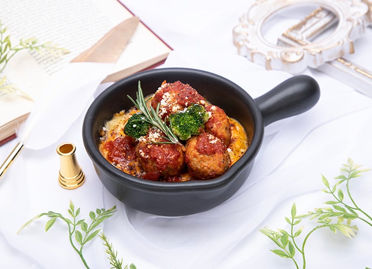 【JUYEON】ゴロゴロミートボールドリア税込1,870円／提供画像