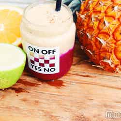 「ON OFF YES NO」のコールドプレスジュースを使ったスムージー
