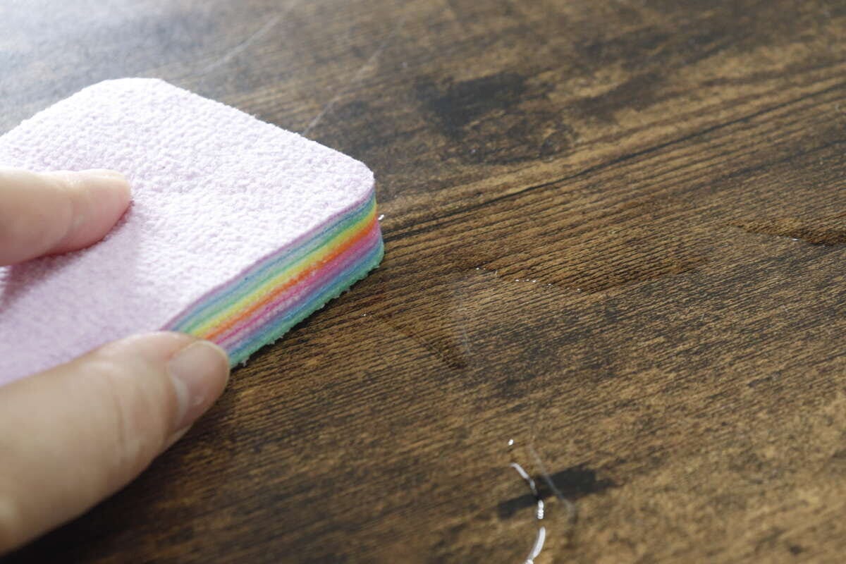 はがせる吸水スポンジ　使用例
