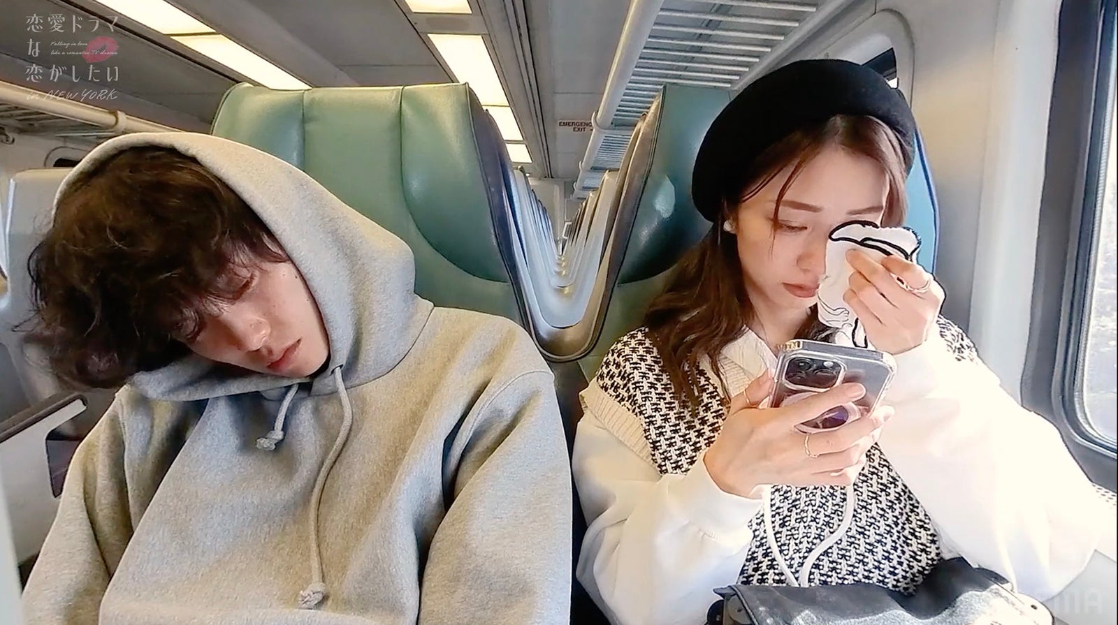 柾木玲弥、小島梨里杏「恋愛ドラマな恋がしたい in NEW YORK」最終話（C）AbemaTV, Inc.