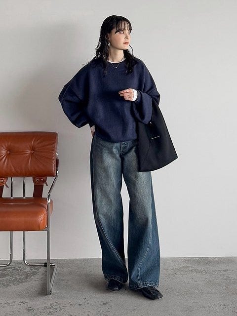 ワイドデニムコーデ5