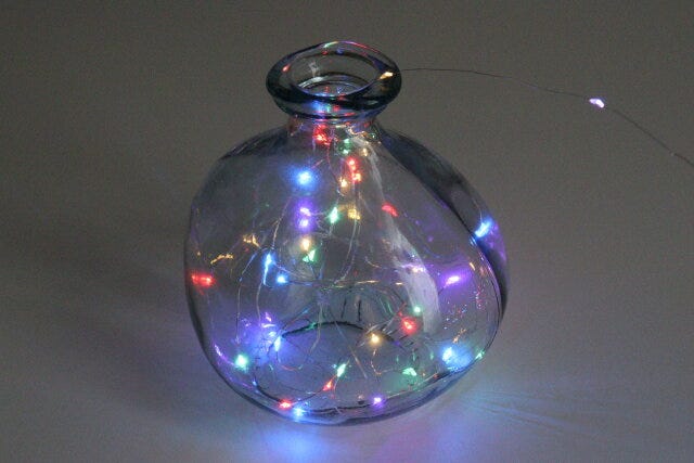 ワイヤーライト（100LEDs、カラー）　使用例