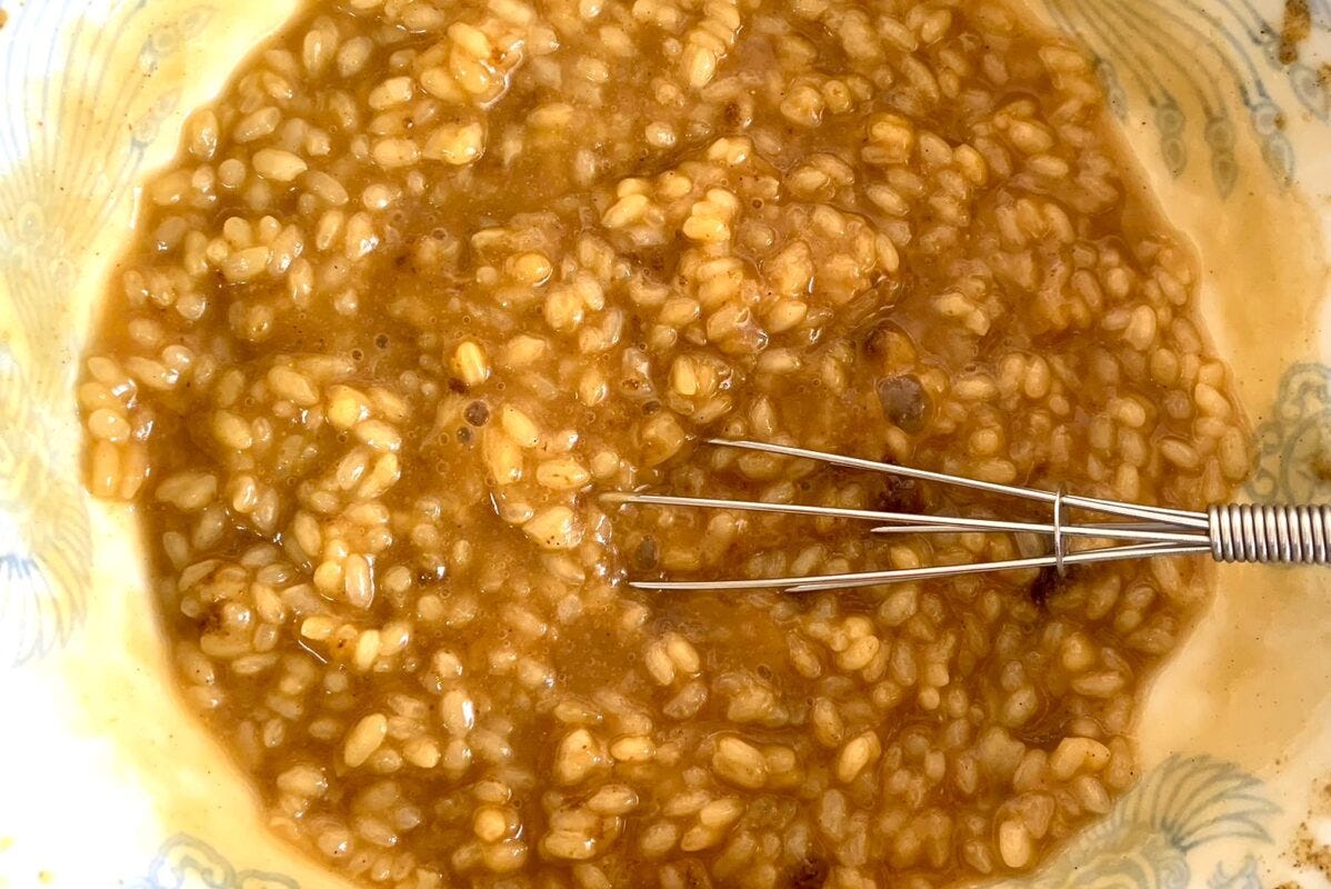 レンジでリゾット