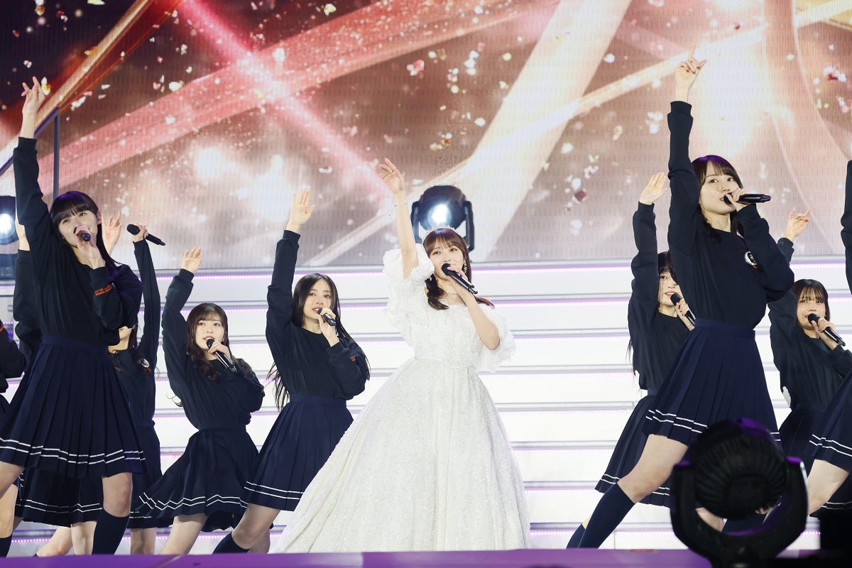 乃木坂46与田祐希 卒コン】久保史緒里、大粒の涙で感謝「1番近く