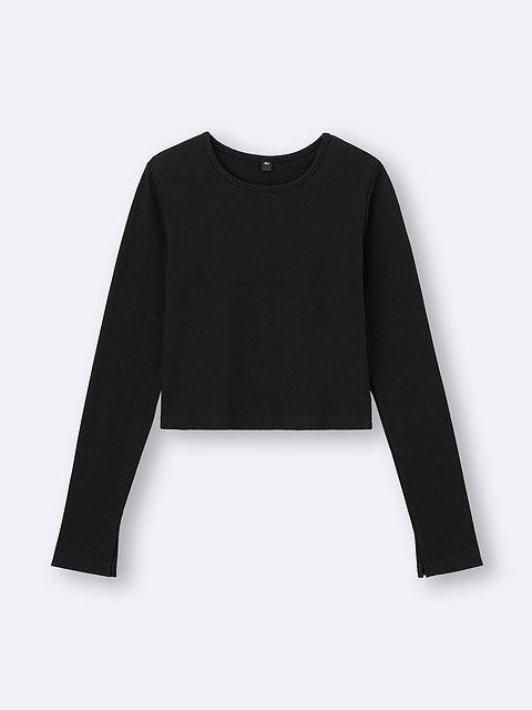 GU リブクロップドT GUのリブクロップドT