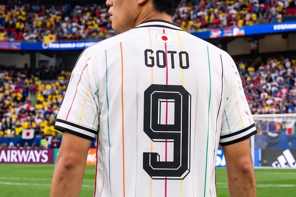 W杯2026 後藤啓介・背番号9のイメージ