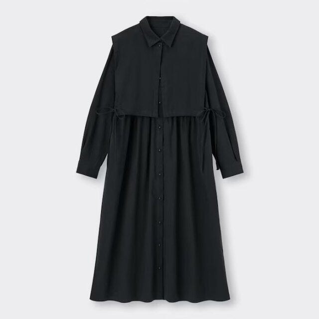 GU　ワンピース　レイヤードワンピース