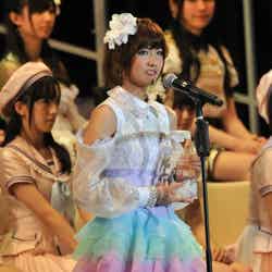 「第5回AKB48選抜総選挙」で10位にランクインしたSNH48の宮澤佐江