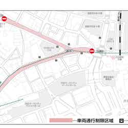 交通規制エリア／画像提供：渋谷盆踊り大会広報事務局