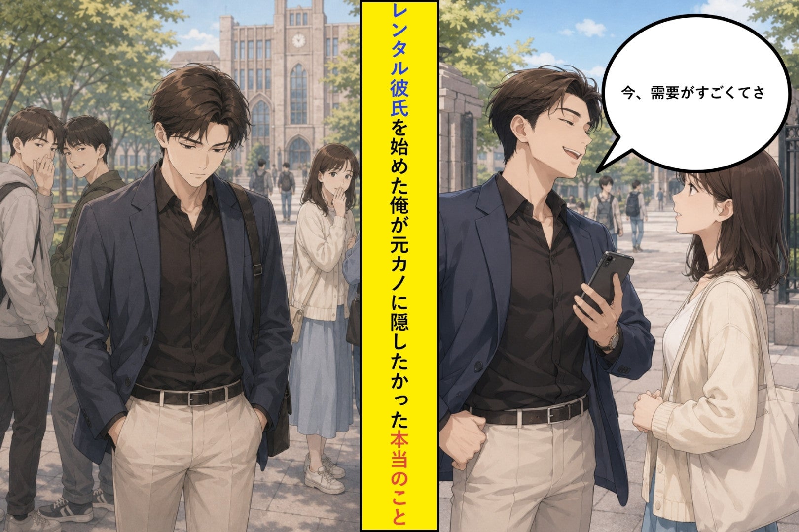 レンタル彼氏を始めた俺が元カノに「今、需要がすごくてさ」→隠したかった本当のこと