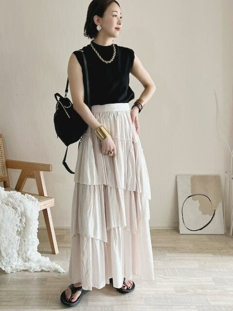 ノースリーブコーデ