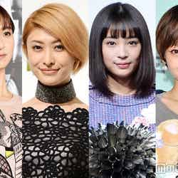 東日本大震災への想いを語った（左から）篠田麻里子、山田優、広瀬すず、西山茉希（C）モデルプレス