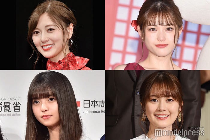 (左上から)白石麻衣、松村沙友理(左下から)齋藤飛鳥、生田絵梨花 (C)モデルプレス