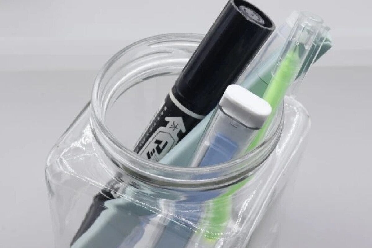 ダイソー　スティック型付箋ケース（スリム）　使用例