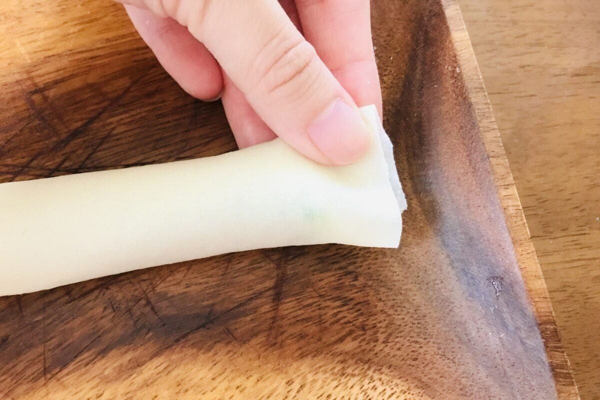 オクラの春巻き