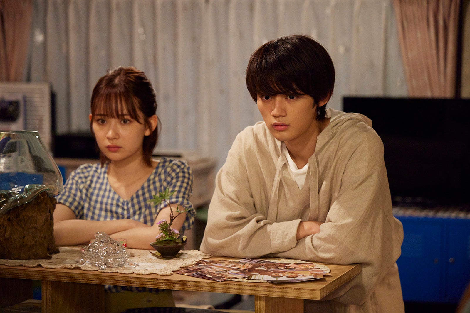 （左から）畑芽育、藤原大祐／「純愛ディソナンス」第7話より（C）フジテレビ