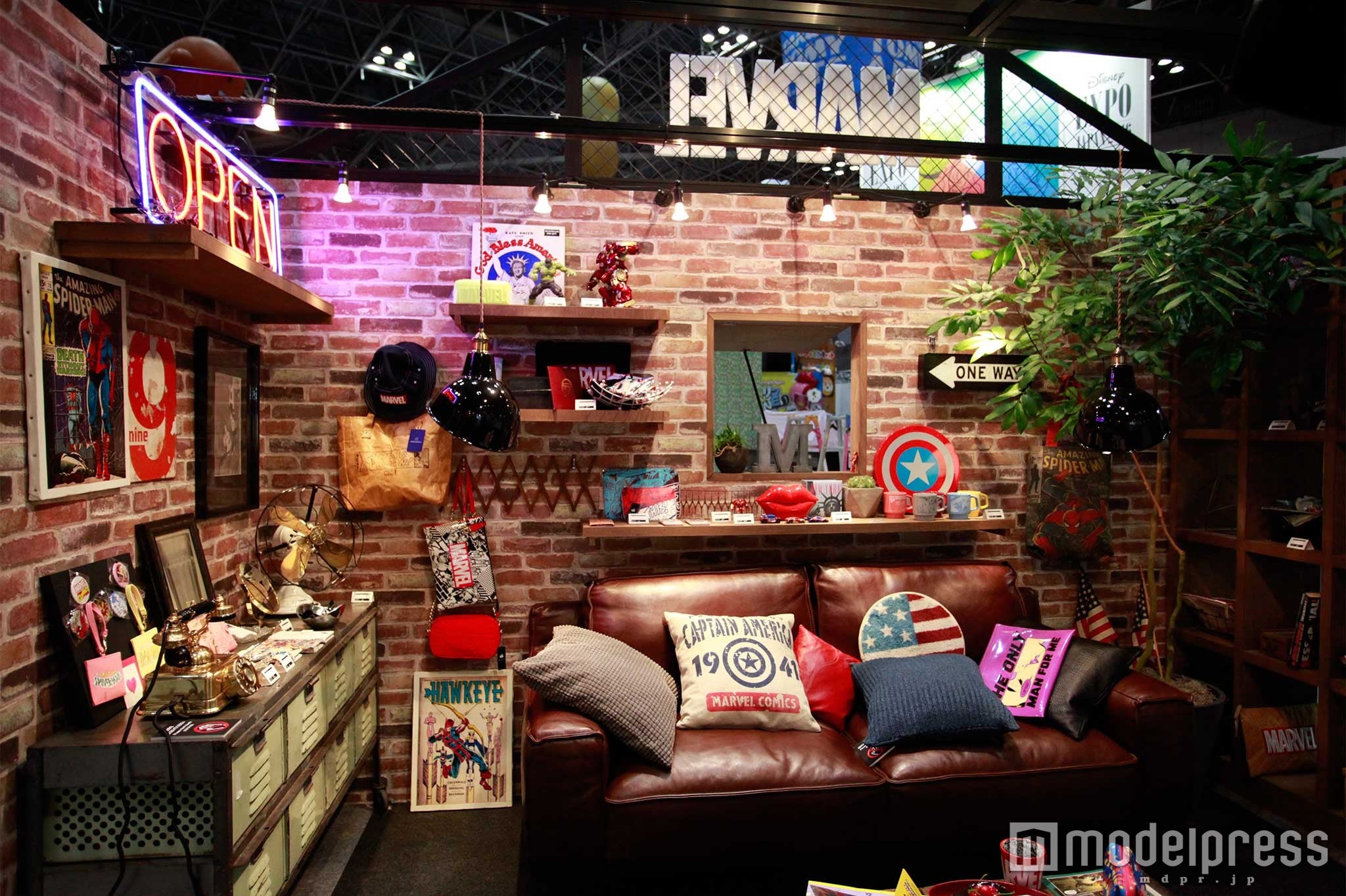 マーベルのブース（C）MARVEL 