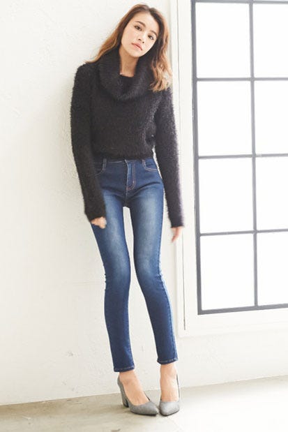 タートルネックシャギーニットトップス「Re:EDIT by GALSTAR」2,998円(税込)/画像提供:Re:EDIT by GALSTAR