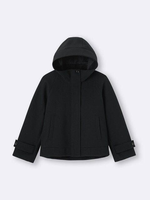 GU コージーメルトンショートフーディコート GUのコージーメルトンショートフーディコート