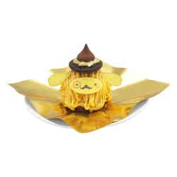 ポムポムプリンのさつま芋と和三盆のモンブラン950円(C)2025 SANRIO CO., LTD. TOKYO, JAPAN 著作 株式会社サンリオ