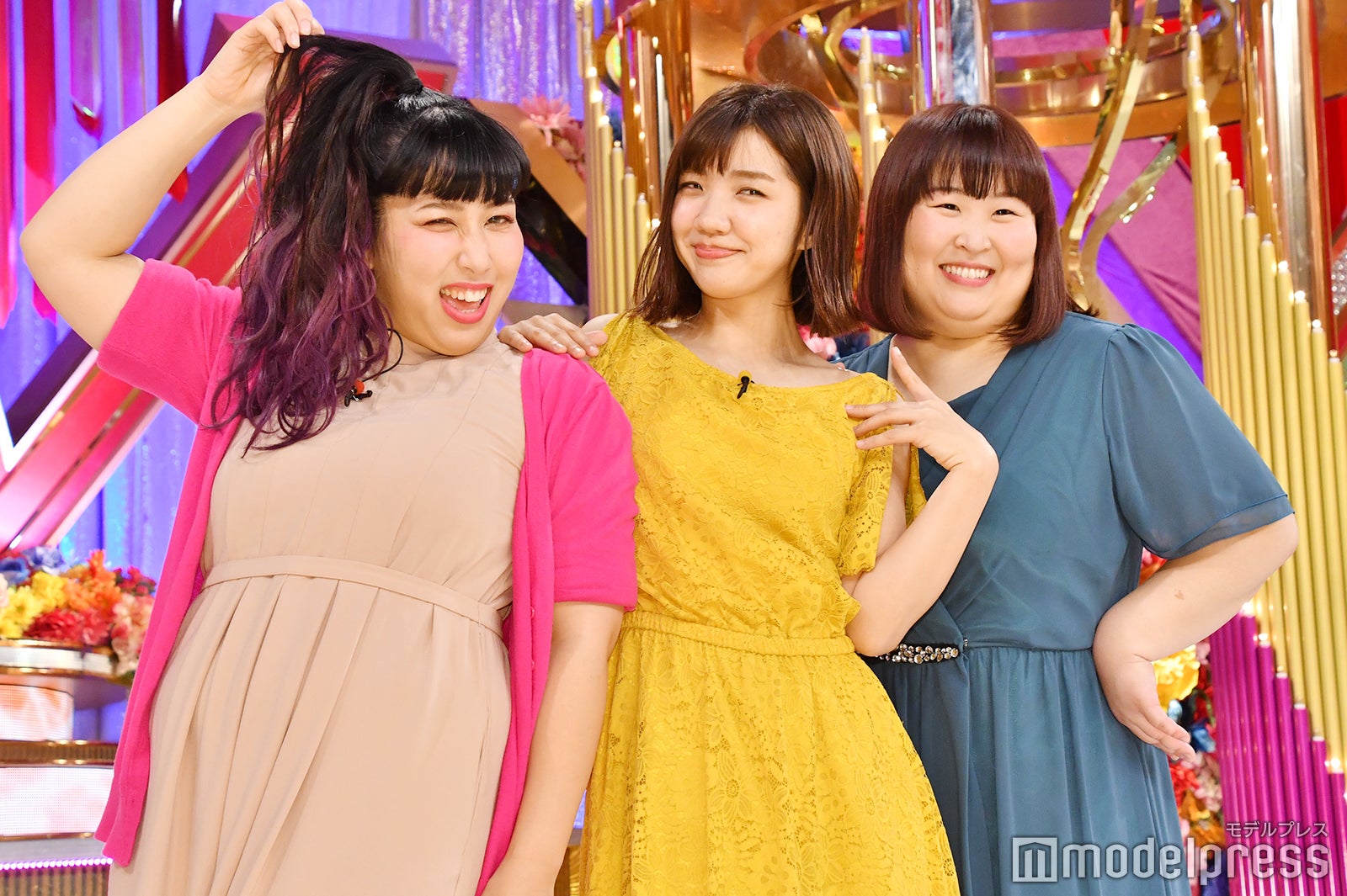 ゆめっち、福田麻貴、かなで（C）モデルプレス