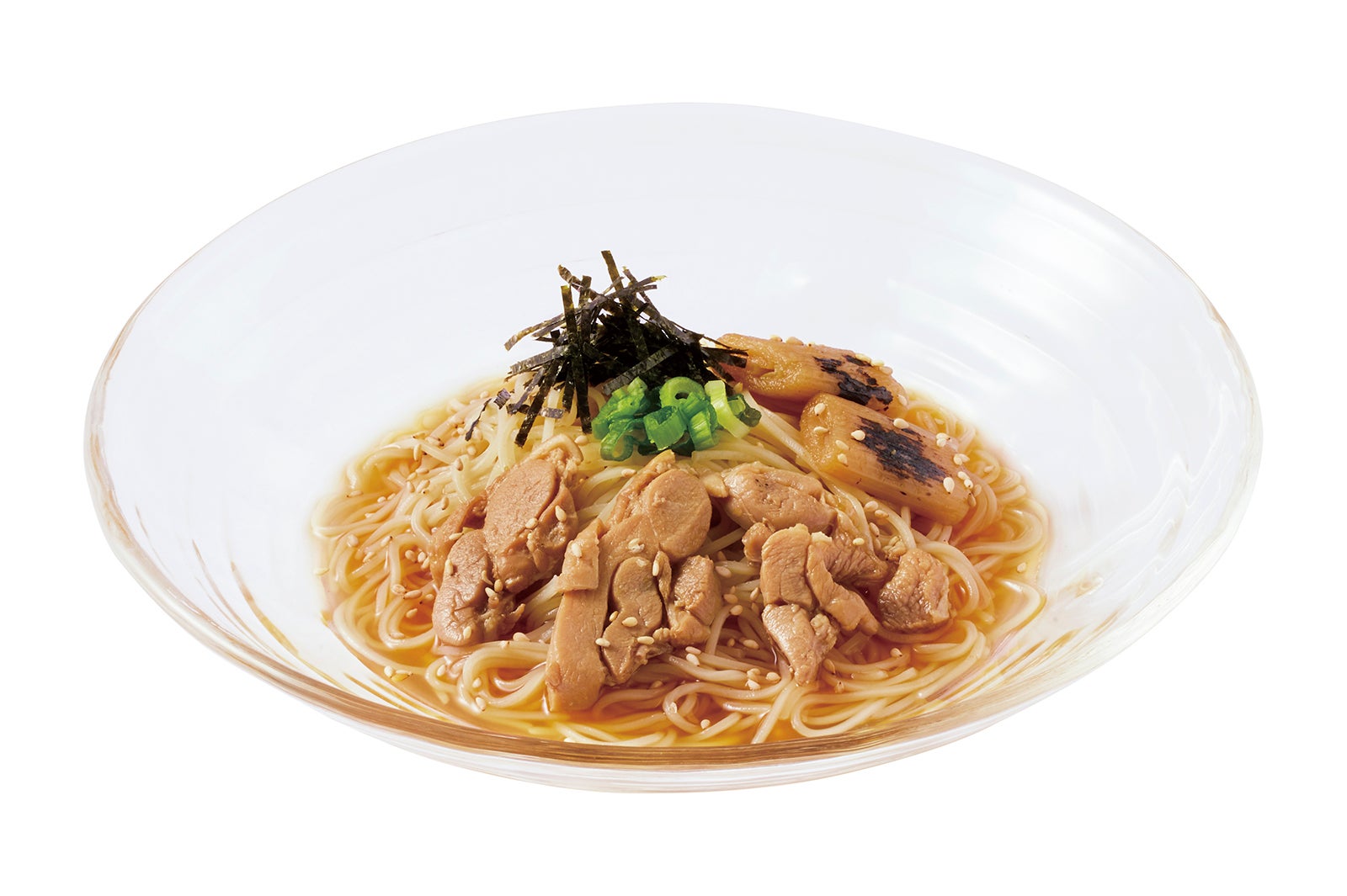 鶏と炙りねぎのさっぱり涼風麺671円／提供素材