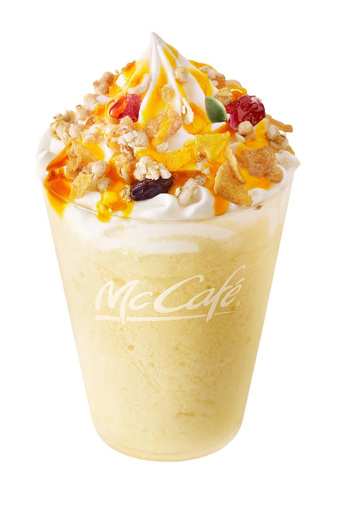 パッションフルーツヨーグルトフラッペ/画像提供:日本マクドナルド