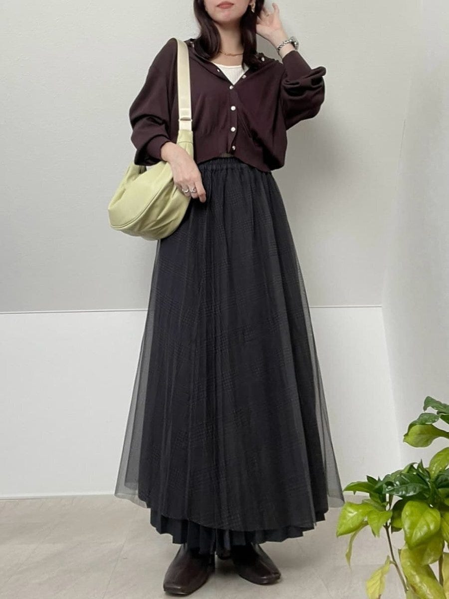 プリーツスカートコーデ4