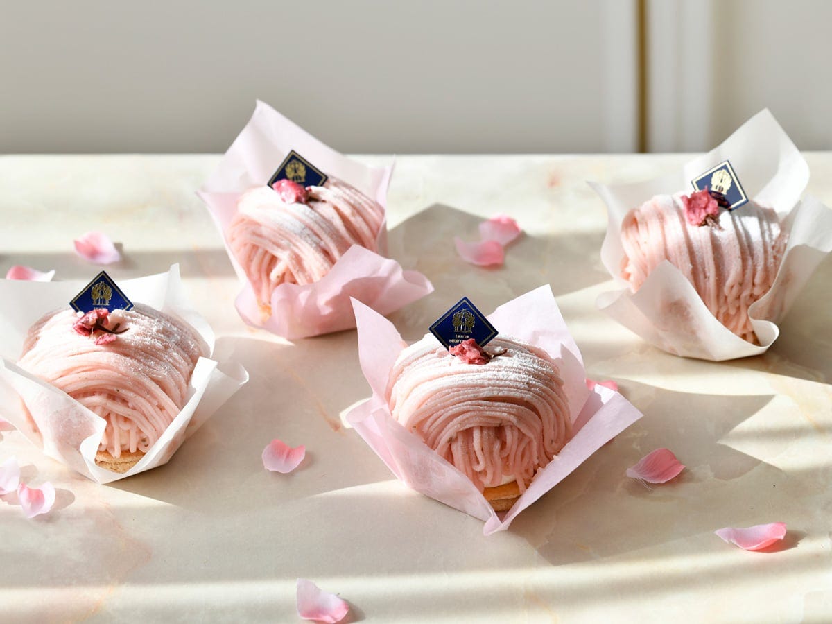 ホテルニューグランド「桜モンブラン（税込810円）」※テイクアウト価格（提供画像）