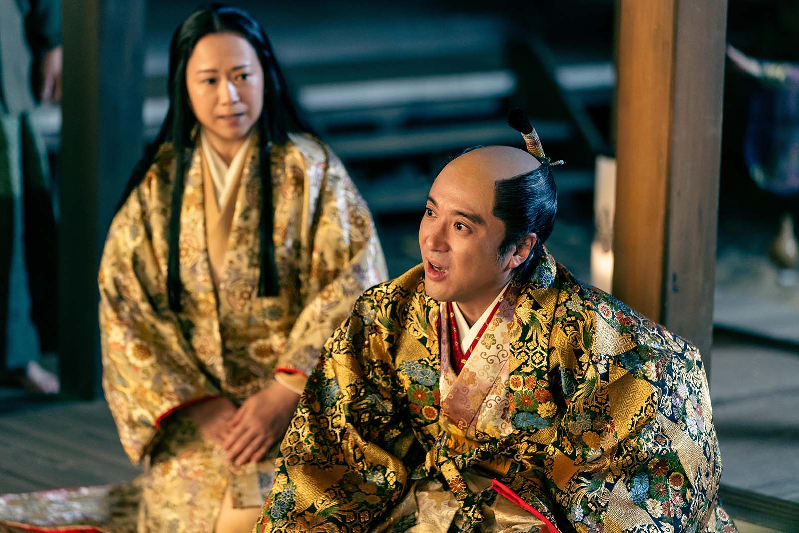 和久井映見、ムロツヨシ「どうする家康」第35話より（C）NHK