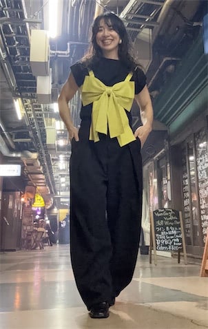 私服投稿が万バズ！浜口京子、黄色ビッグリボンを大人に着こなし「これ似合うのすごい」
