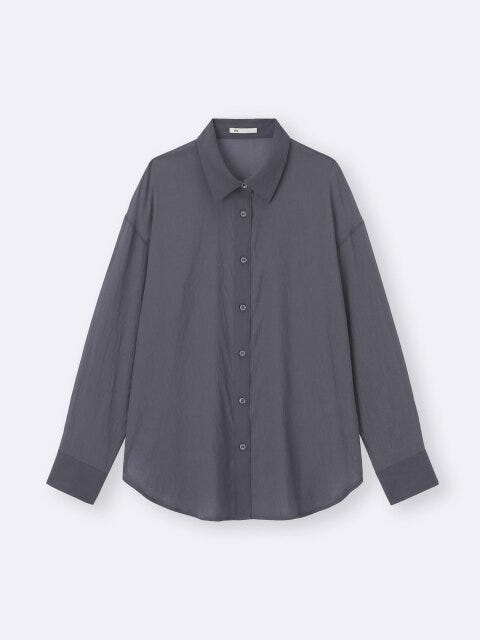 GU シアーオーバーサイズシャツ GUのシアーオーバーサイズシャツ