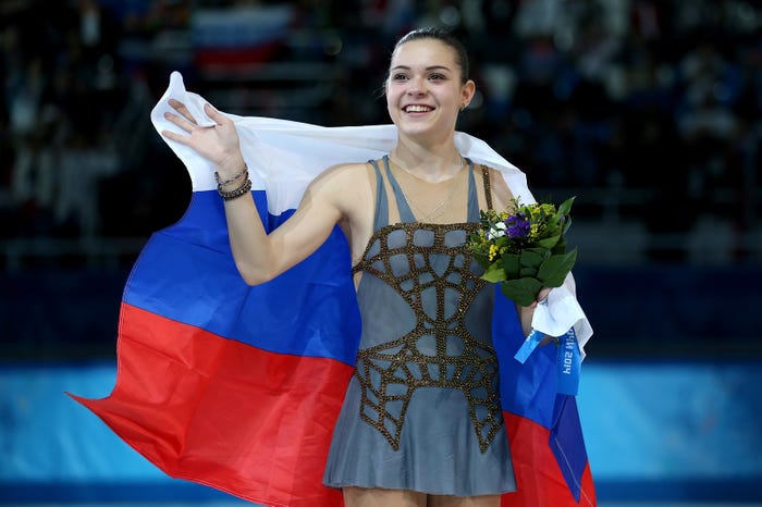 ソチ五輪金メダルのアデリーナ・ソトニコワ (Photo by Getty Images)