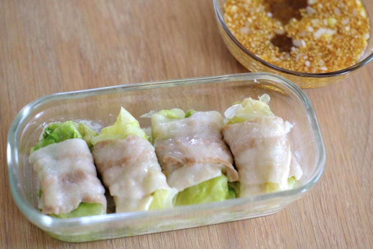 ロバート馬場・豚バラレタス巻き