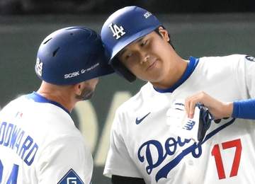 大谷翔平 第1打席で四球選び自己最長の37試合連続出塁 シーズンまたいでキャリアハイ達成 冷静にボール球見きわめる