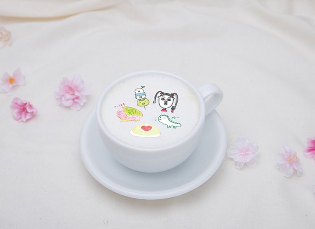 アートカフェラテ ／ アートティーラテ　各890円（C）Seed ＆ Flower LLC