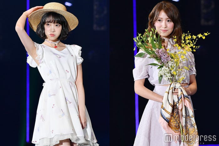 「ar(アール)」レギュラーモデルの堀未央奈(左)、「美人百花」レギュラーモデルの衛藤美彩(右)(C)モデルプレス