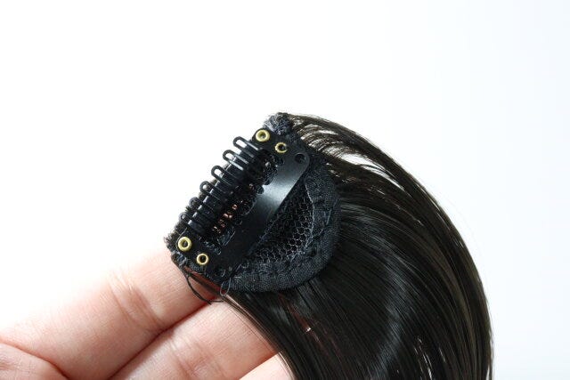 前髪ウィッグ（ベーシックカラー）　クリップ