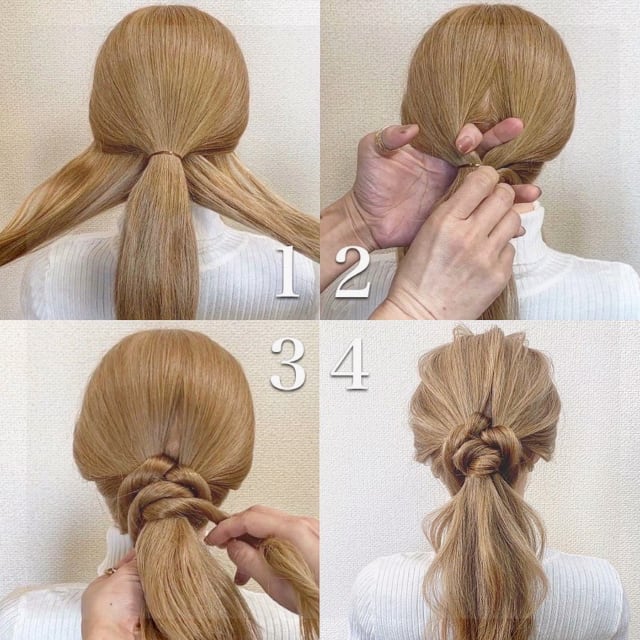 ゴム2個だけでできちゃう簡単アレンジ