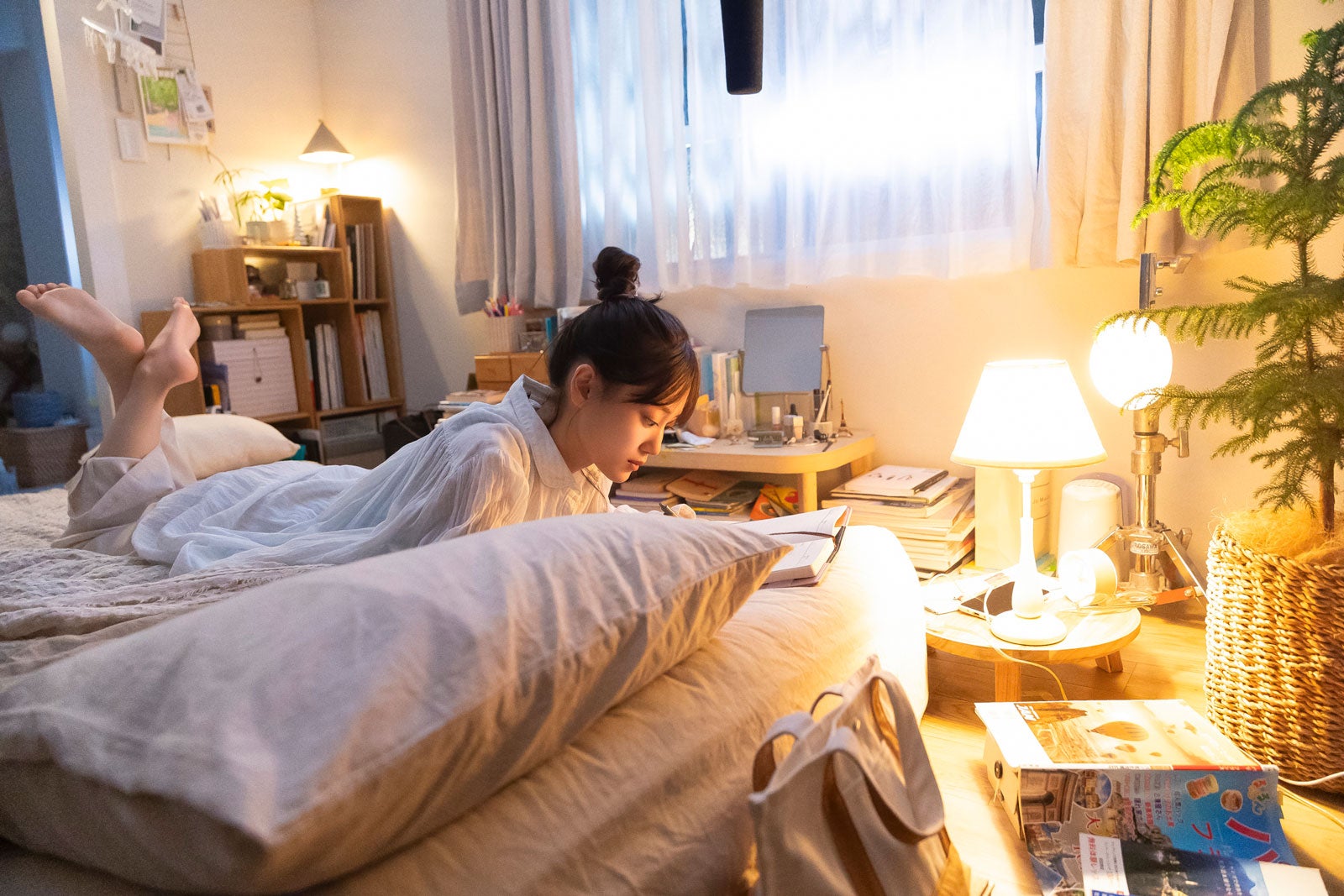 山下美月「小さな毎日、大きな世界」篇メイキングより（提供写真）