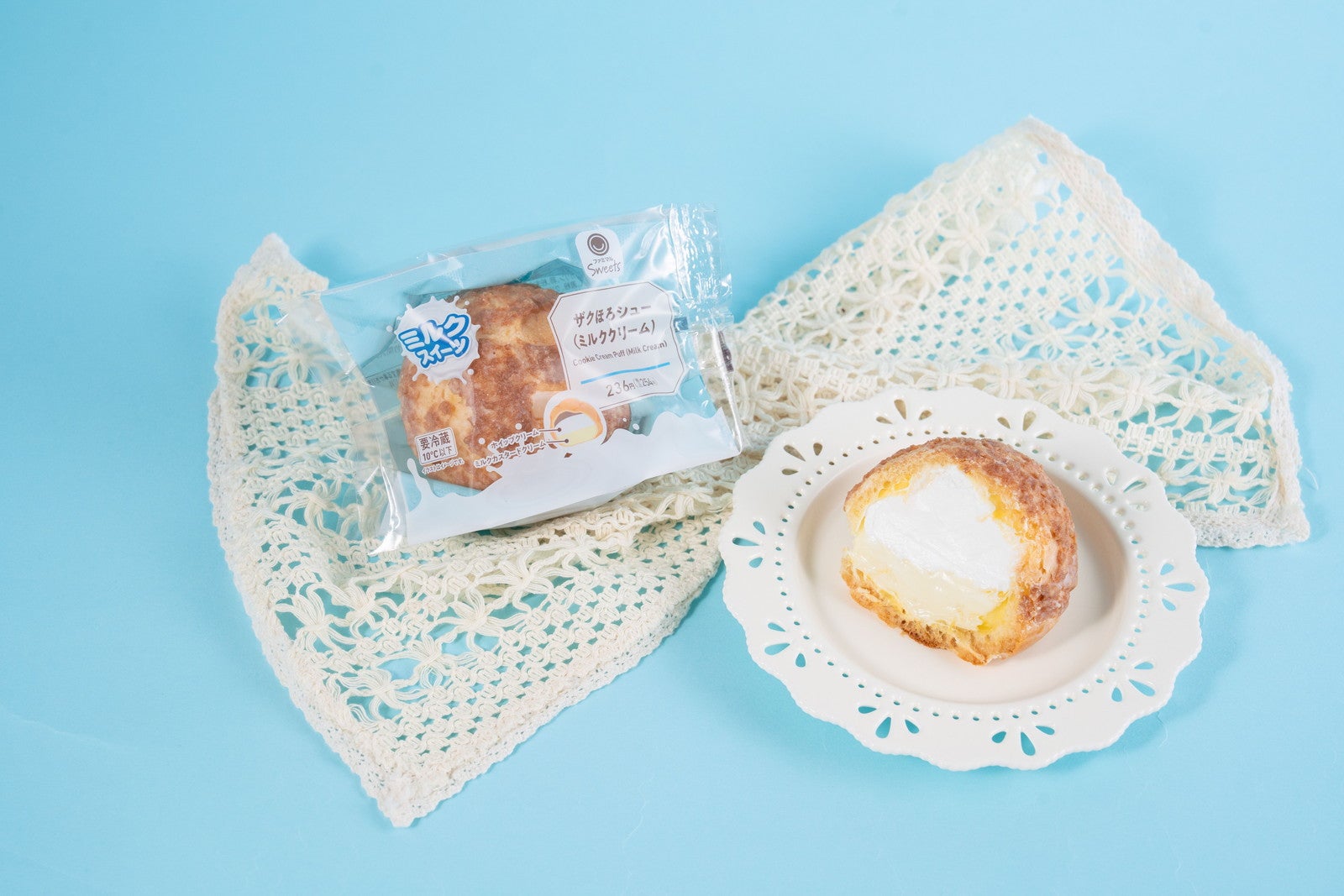 ザクほろシュー（ミルククリーム）（税込254円）／提供画像