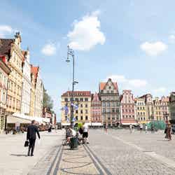 かわいらしいヴロツワフの旧市街の街並み(写真:升谷玲子)