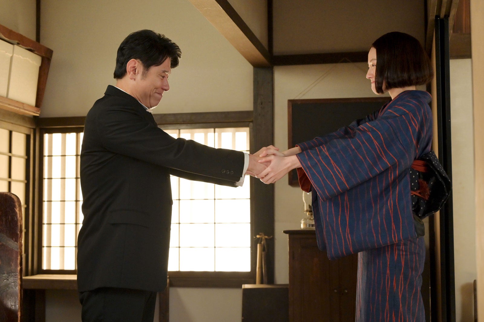 原田泰造、上坂樹里「風、薫る」第87話（C）NHK