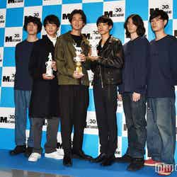 （左から）坂口健太郎、鈴木仁さん、中川大輔さん、若林拓也さん、柳俊太郎、成田凌（C）モデルプレス